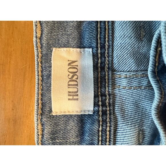 Hudson Sartor Relaxed Skinny Jeans Mens 38 Mura Wash Distressed Stretch Denim - Picture 3 of 8
